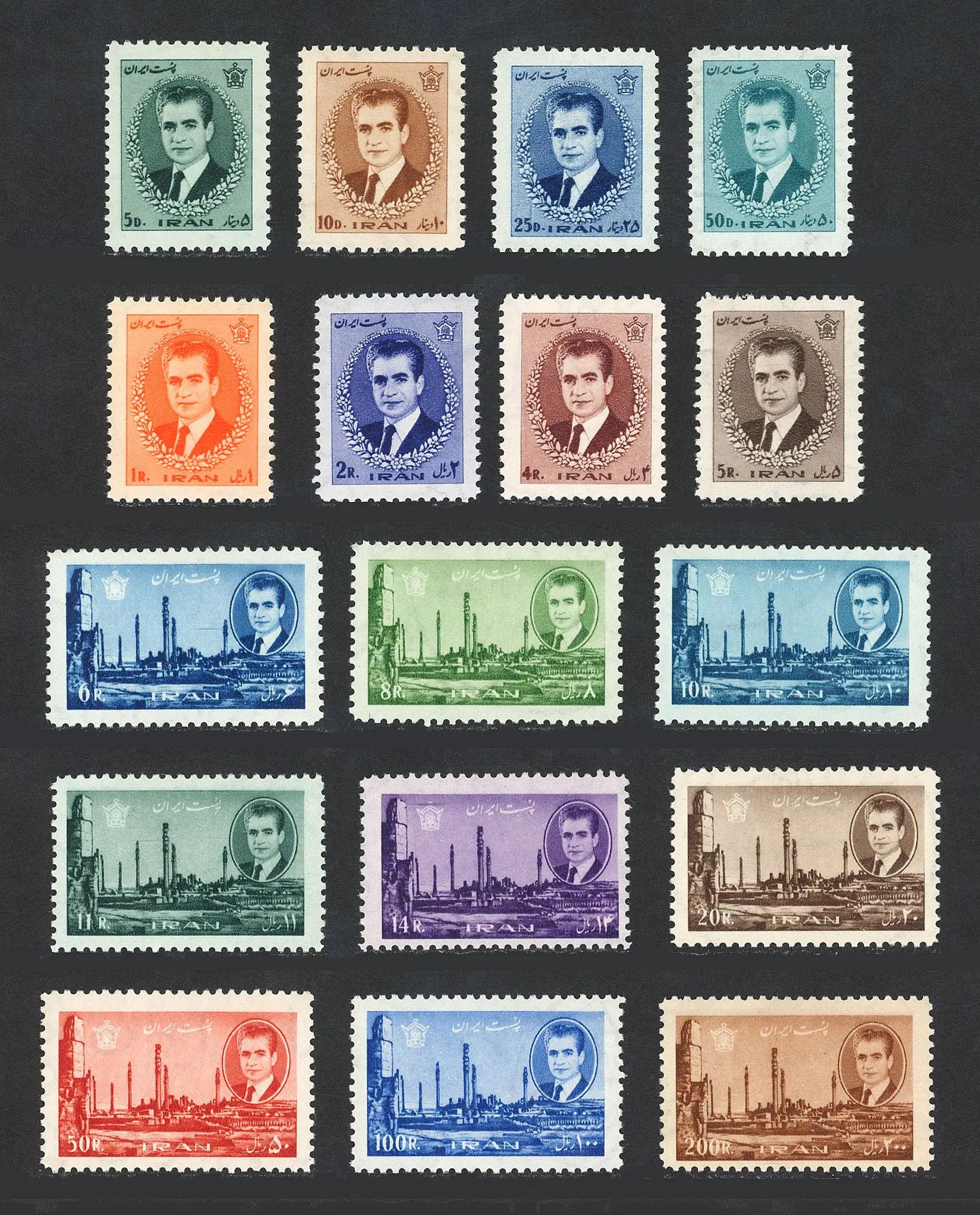 3 سری 12 پستی محمدرضا پهلوی copy